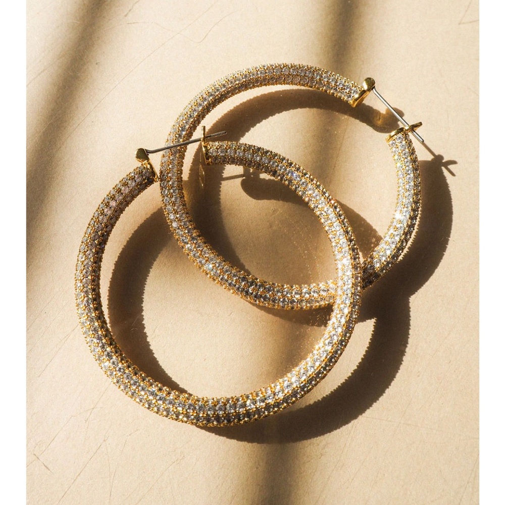 LUV AJ amalfi hoops gold